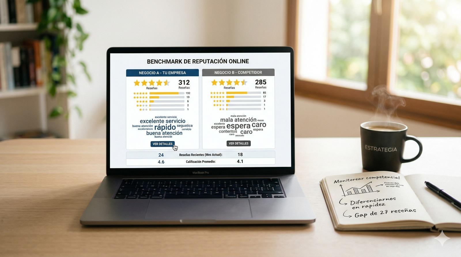 Cómo monitorear las reseñas de tu competencia en Google
