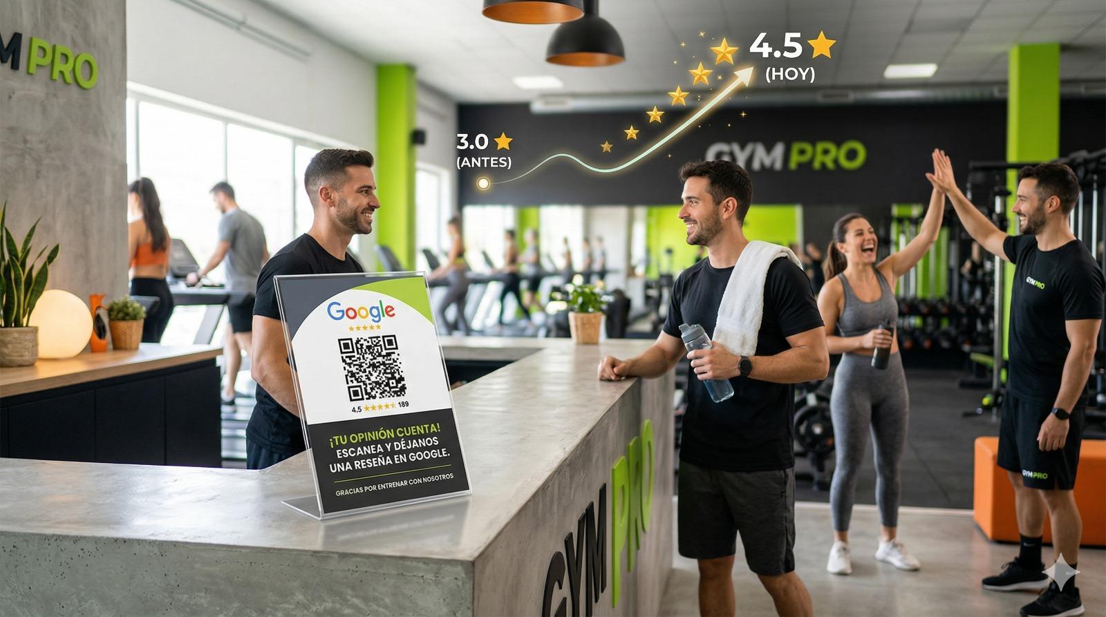 Reseñas para gimnasios: cómo pasar de 3 a 4.5 estrellas en Google